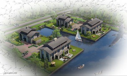 Vrijdag 8 december start de verkoop van de 6 watervilla's in Zes op Zuid!