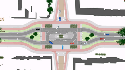 Voorrangsplein Griffeweg Groningen